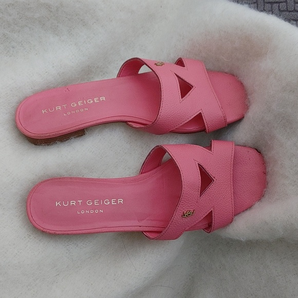 Kurt Geiger Shoes - KURT GEIGER Barbie pink slides mules sandals Easter 7.5 38